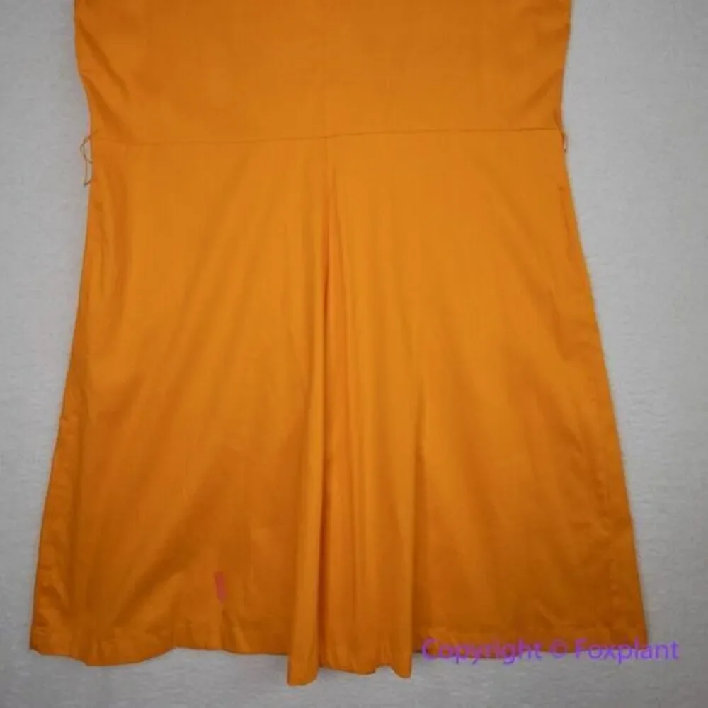New! Ashley Stewart orange dress double breasted collared with belt, size 22/24 - Picture 11 of 16